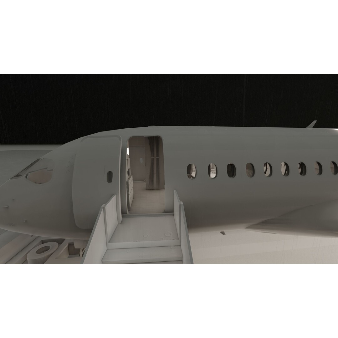 Airbus A220-100 3D Model – Detailed Commercial Aircraft Asset, FBX - View 36