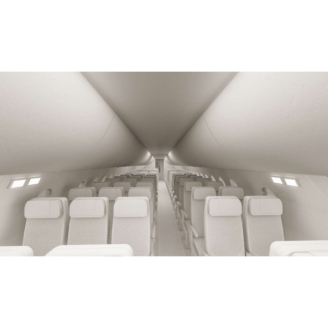 Airbus A220-100 3D Model – Detailed Commercial Aircraft Asset, FBX - View 39