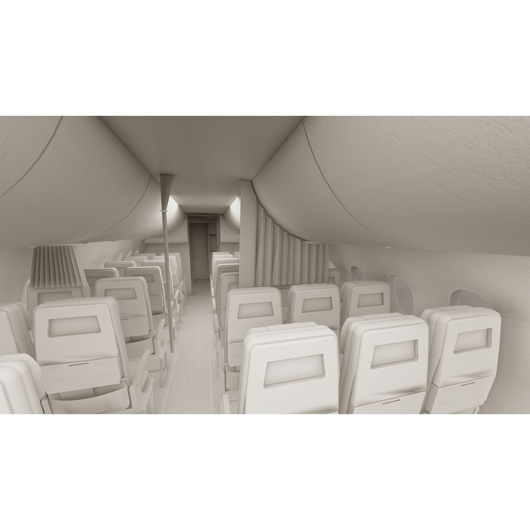 Airbus A220-100 3D Model – Detailed Commercial Aircraft Asset, FBX - View 40