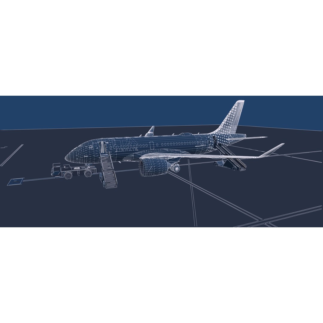 Airbus A220-100 3D Model – Detailed Commercial Aircraft Asset, FBX - View 42