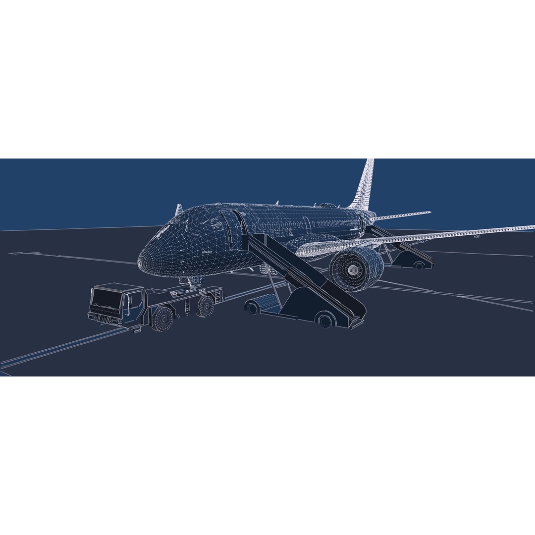 Airbus A220-100 3D Model – Detailed Commercial Aircraft Asset, FBX - View 43
