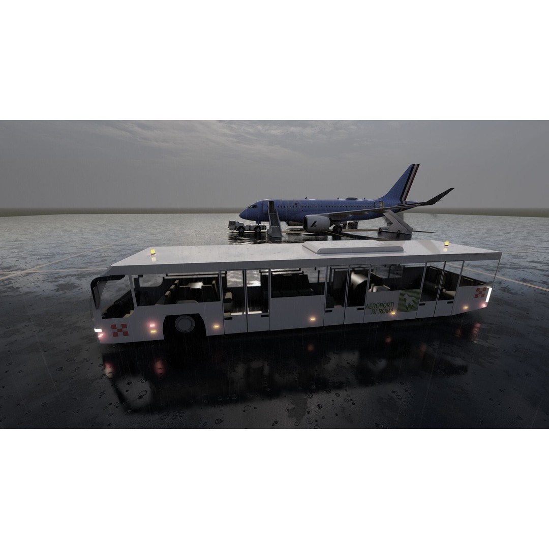 Airbus A220-100 3D Model – Detailed Commercial Aircraft Asset, FBX - View 8