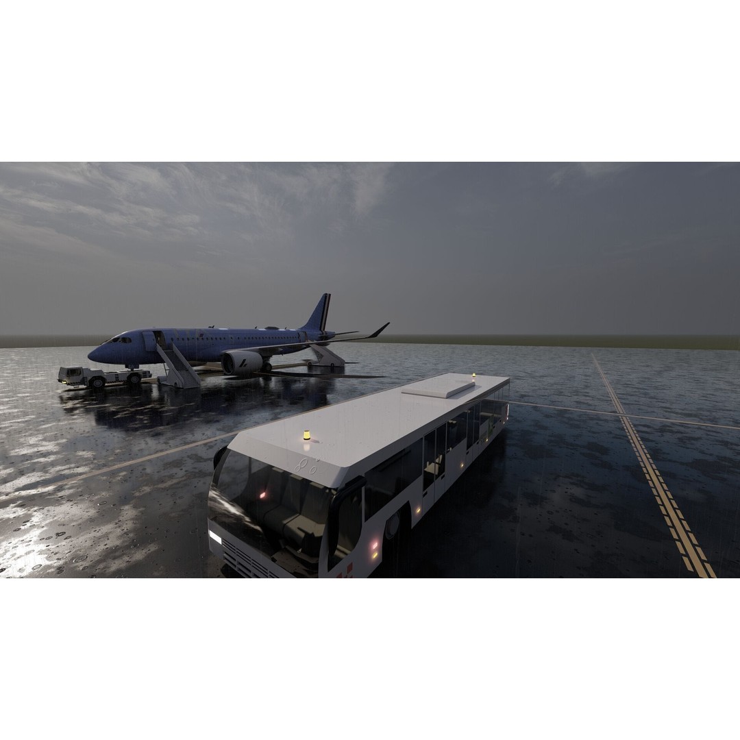Airbus A220-100 3D Model – Detailed Commercial Aircraft Asset, FBX - View 9