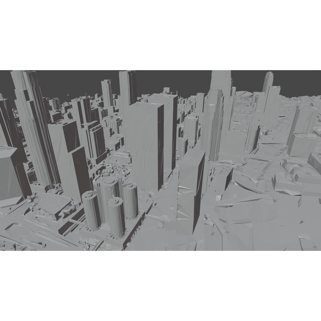 Los Angeles Cityscape 3D Model – Photogrammetry Asset, FBX - View 10
