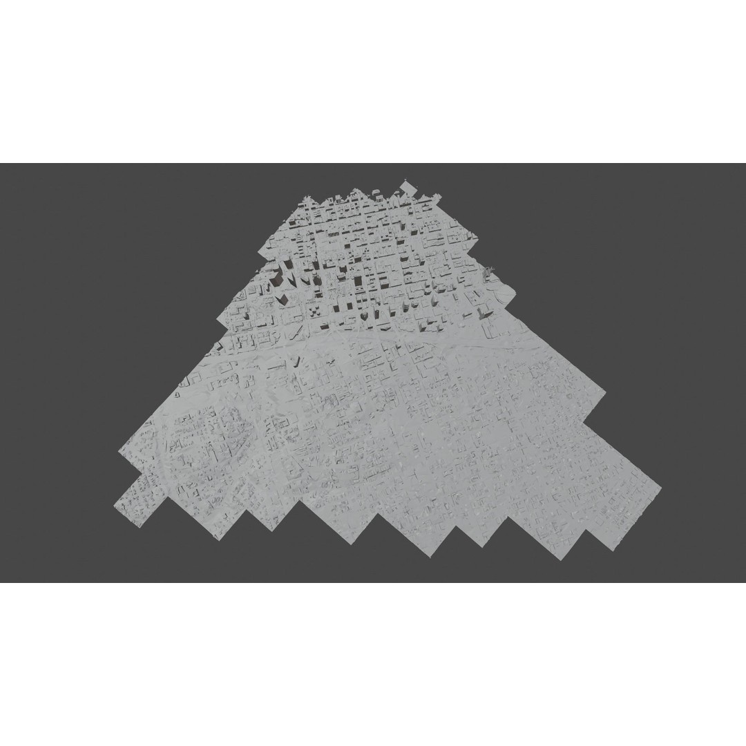 Los Angeles Cityscape 3D Model – Photogrammetry Asset, FBX - View 9