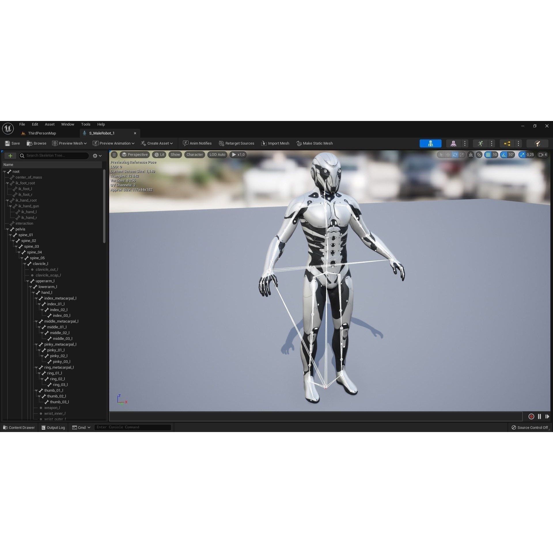 Robot Male 1 - Low-Poly Game-Ready 3D Model - View 14