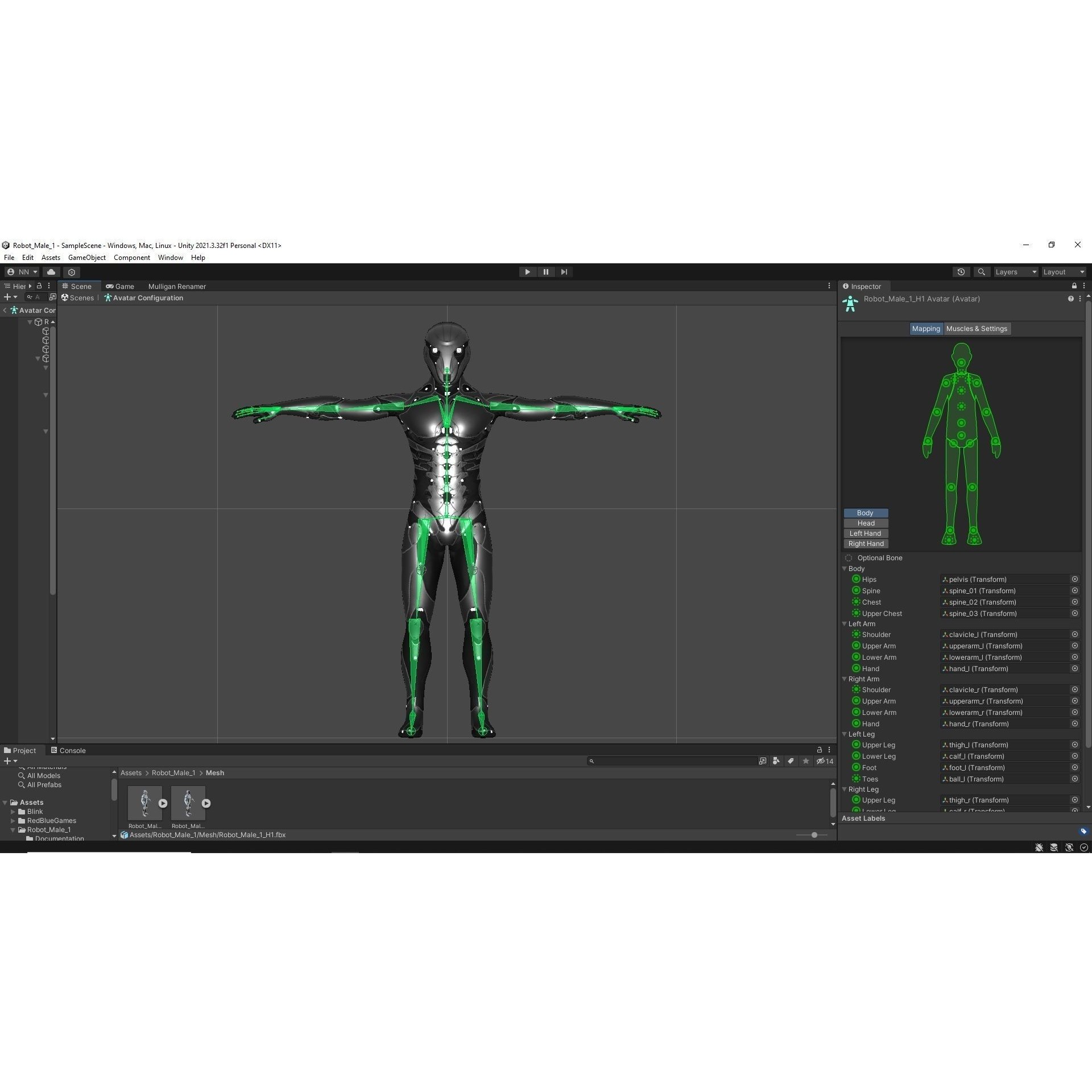 Robot Male 1 - Low-Poly Game-Ready 3D Model - View 19