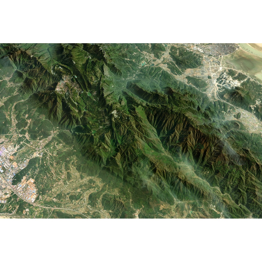 Mountain Range 3D Model – High Poly Terrain Asset, FBX, Cinema4D - View 4