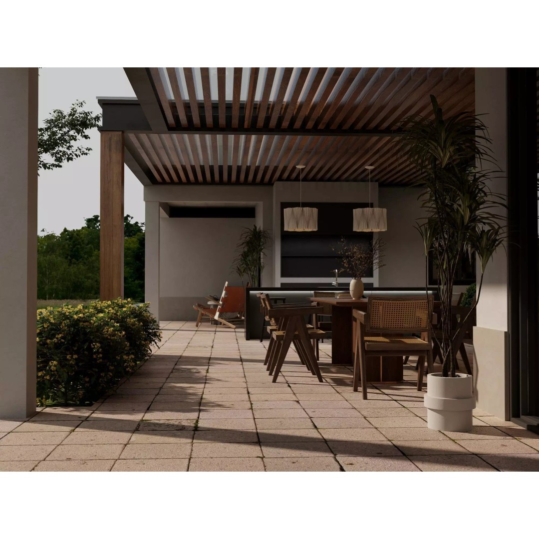 Modern Villa 3D Model – Low Poly Luxury Architecture with Pool - View 9