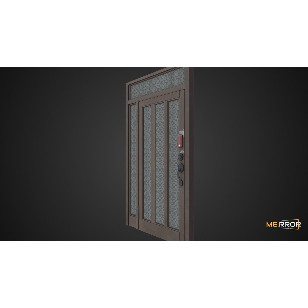 Old Metal Door 3D Model – Low Poly Game Ready Asset, FBX, OBJ - View 10