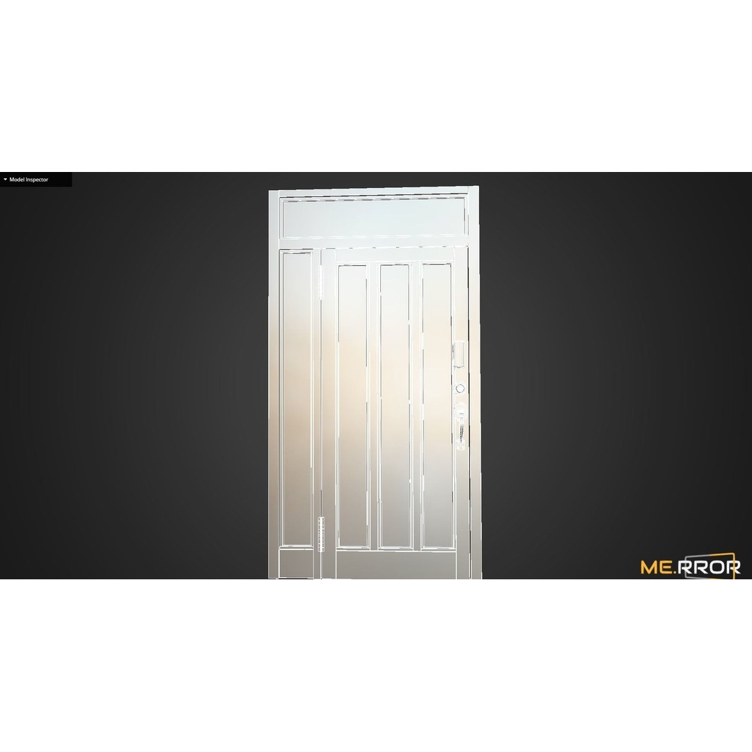 Old Metal Door 3D Model – Low Poly Game Ready Asset, FBX, OBJ - View 12
