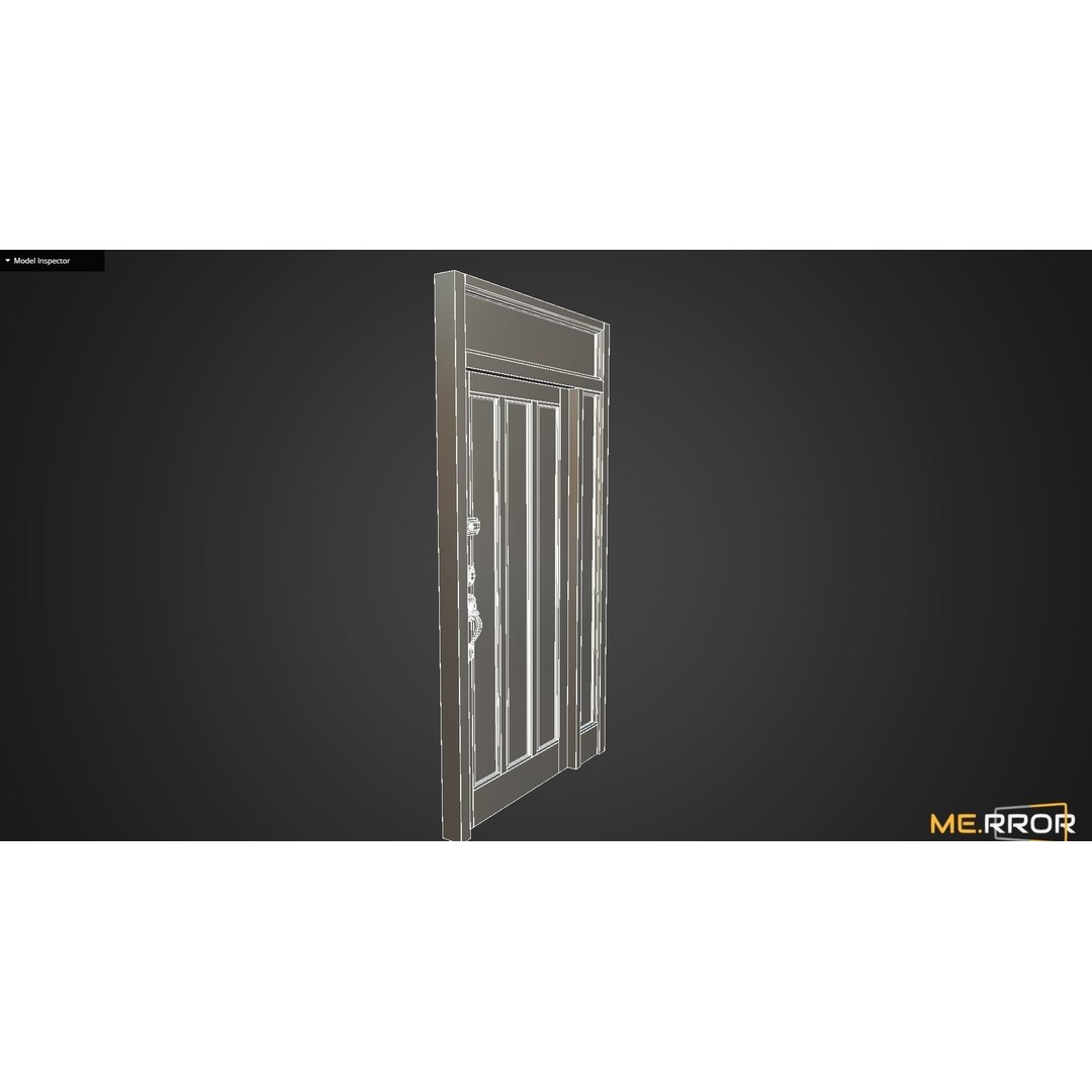 Old Metal Door 3D Model – Low Poly Game Ready Asset, FBX, OBJ - View 15