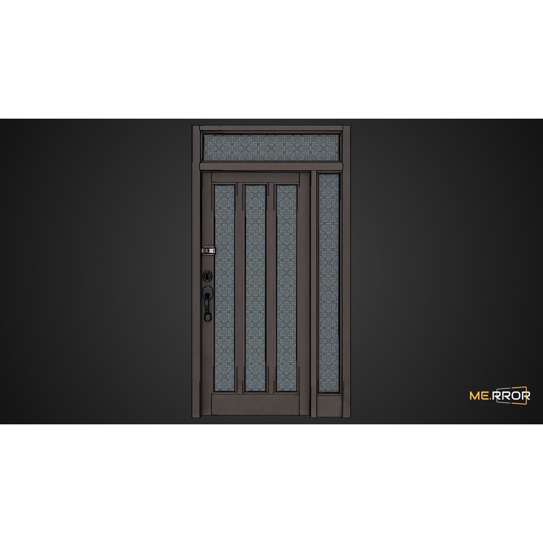 Old Metal Door 3D Model – Low Poly Game Ready Asset, FBX, OBJ - View 3
