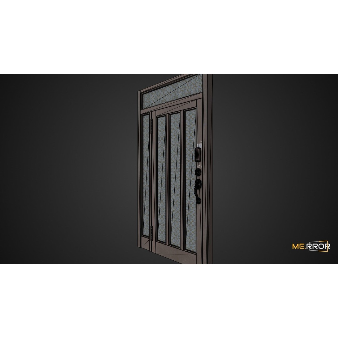 Old Metal Door 3D Model – Low Poly Game Ready Asset, FBX, OBJ - View 5