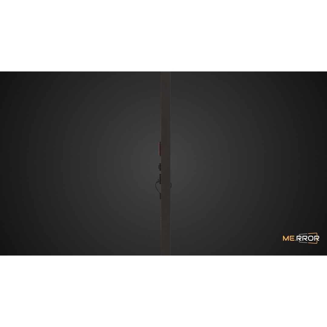 Old Metal Door 3D Model – Low Poly Game Ready Asset, FBX, OBJ - View 6
