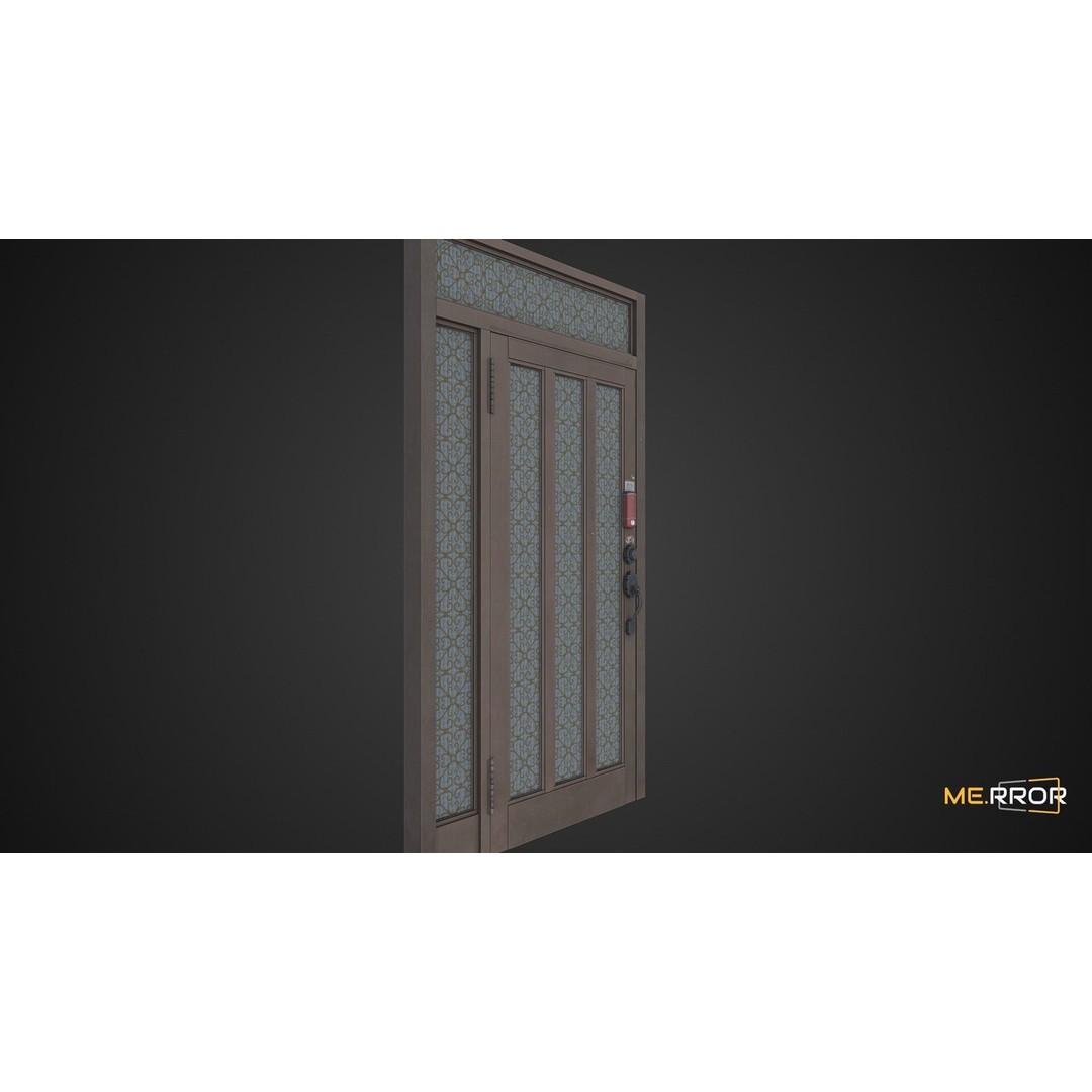 Old Metal Door 3D Model – Low Poly Game Ready Asset, FBX, OBJ - View 8