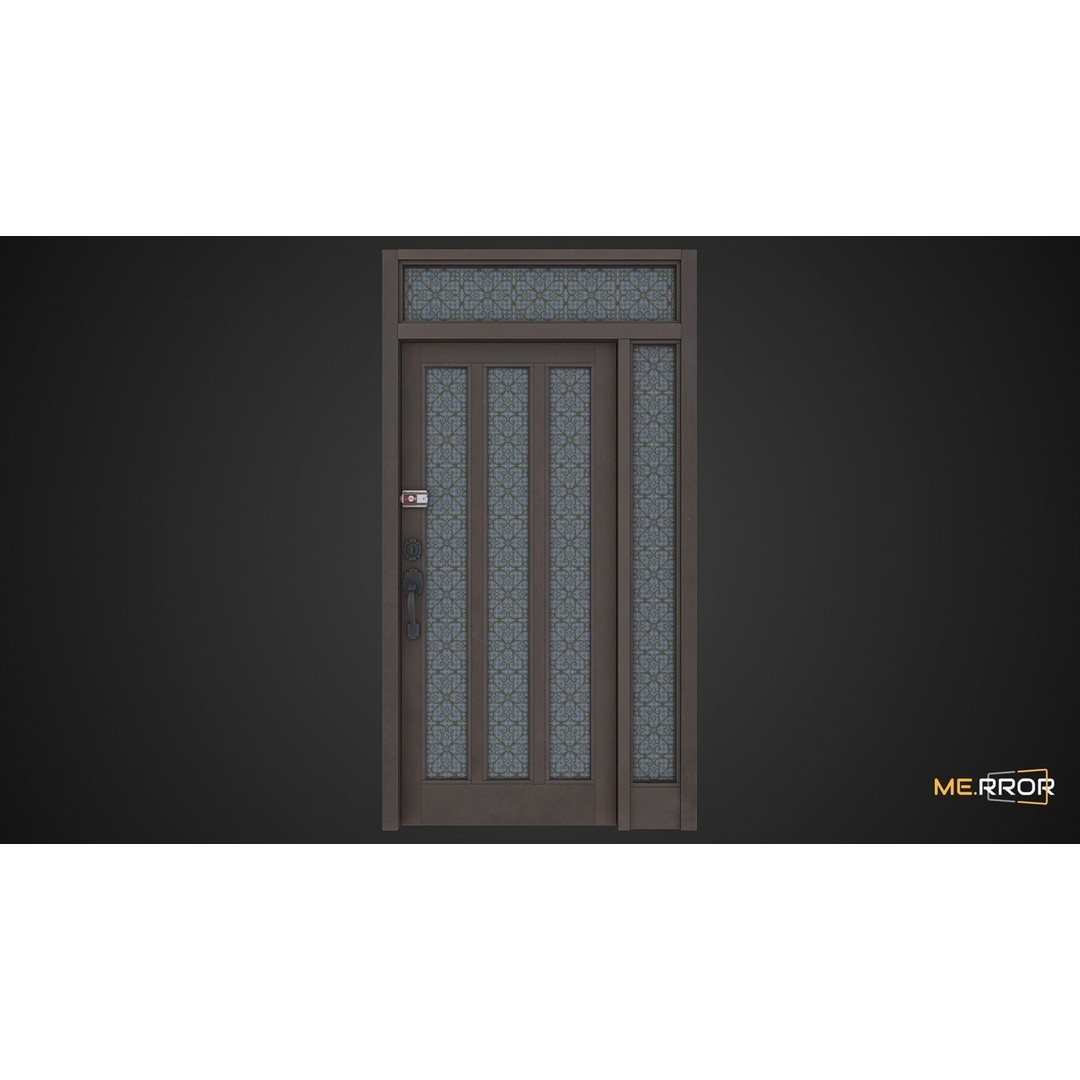Old Metal Door 3D Model – Low Poly Game Ready Asset, FBX, OBJ - View 9