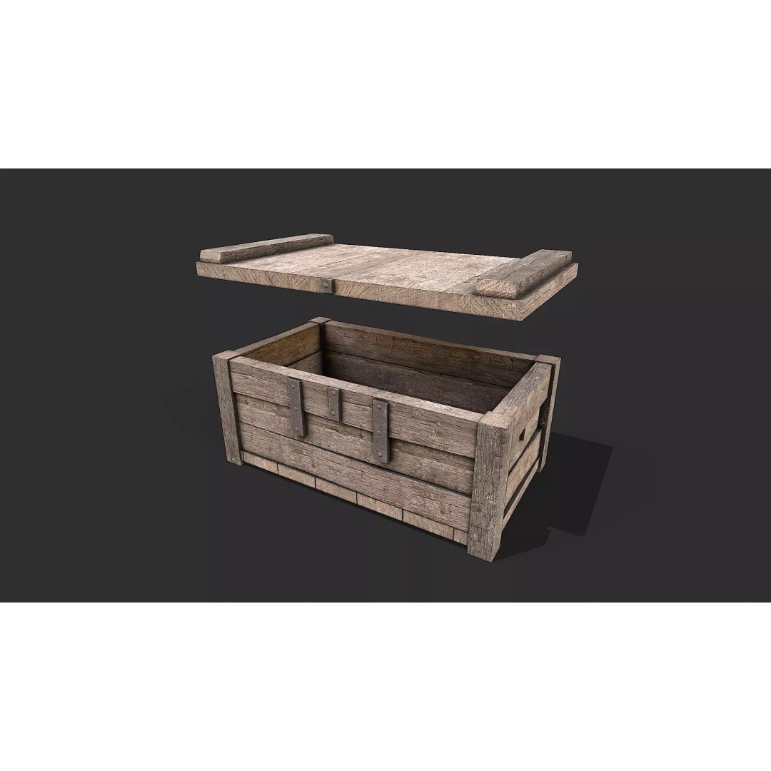 Medieval Farm Tools 3D Model – Low Poly Game Ready Asset, FBX - View 11