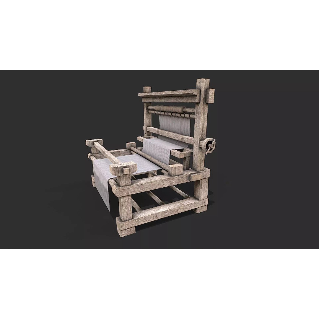 Medieval Farm Tools 3D Model – Low Poly Game Ready Asset, FBX - View 14
