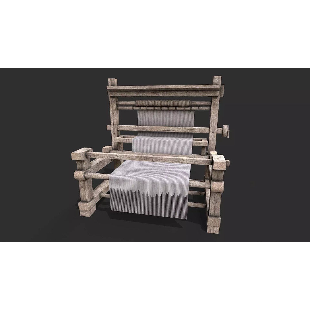 Medieval Farm Tools 3D Model – Low Poly Game Ready Asset, FBX - View 4