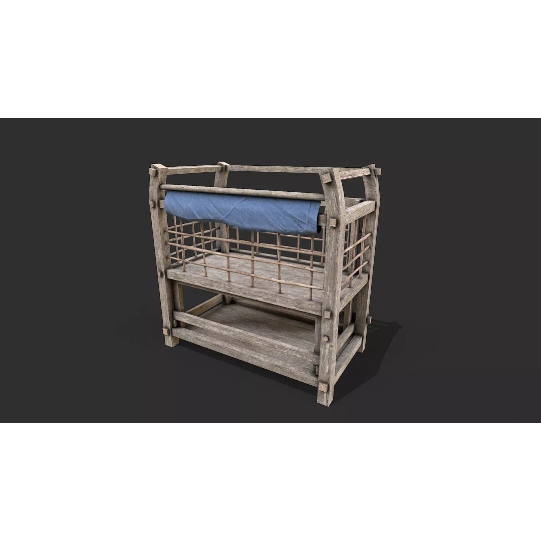 Medieval Farm Tools 3D Model – Low Poly Game Ready Asset, FBX - View 6