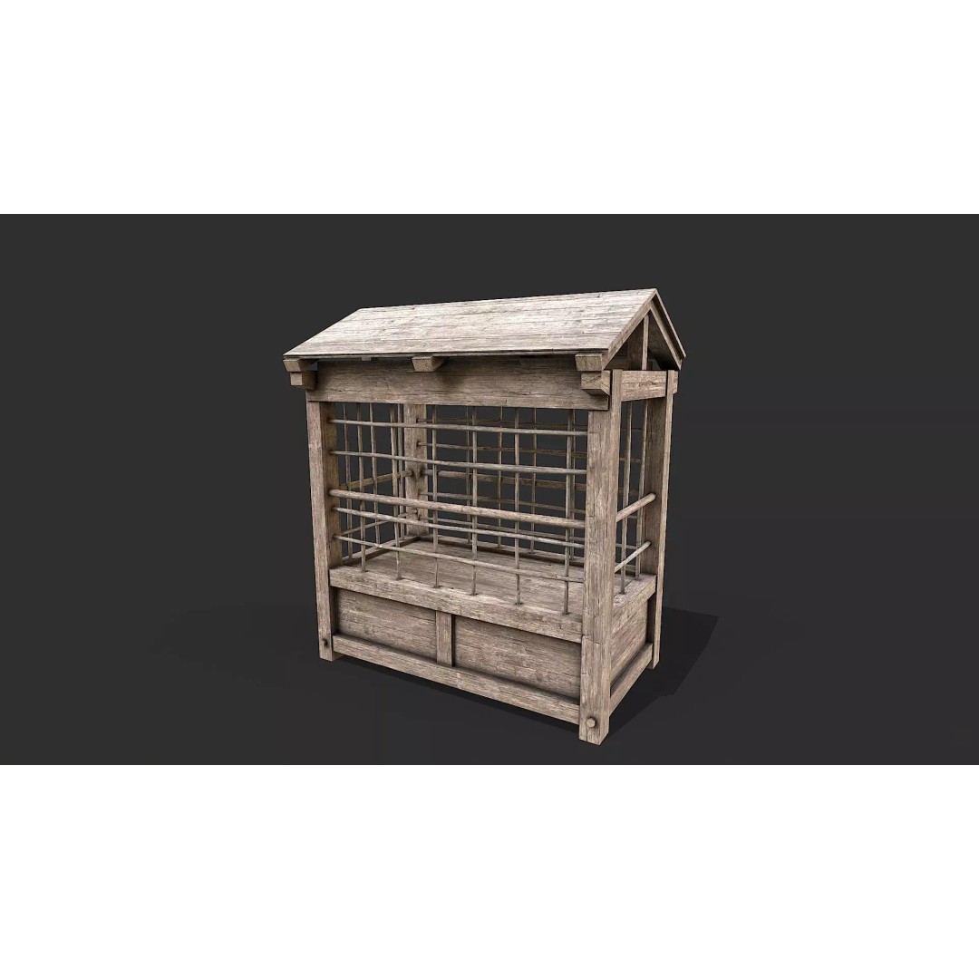 Medieval Farm Tools 3D Model – Low Poly Game Ready Asset, FBX - View 7