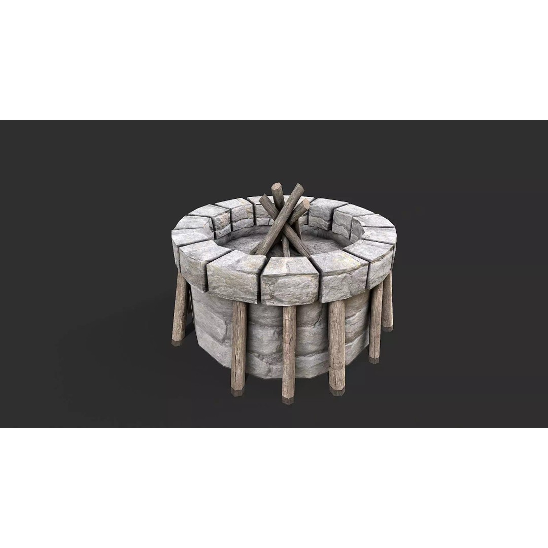 Medieval Farm Tools 3D Model – Low Poly Game Ready Asset, FBX - View 9