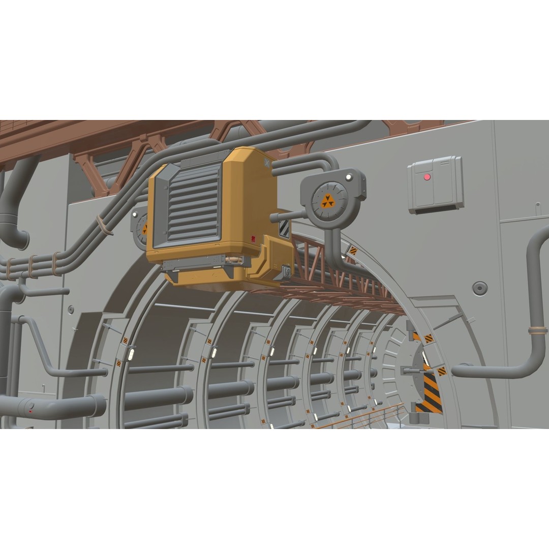 Sci-Fi Architecture 3D Model – Futuristic Building Design, FBX - View 12