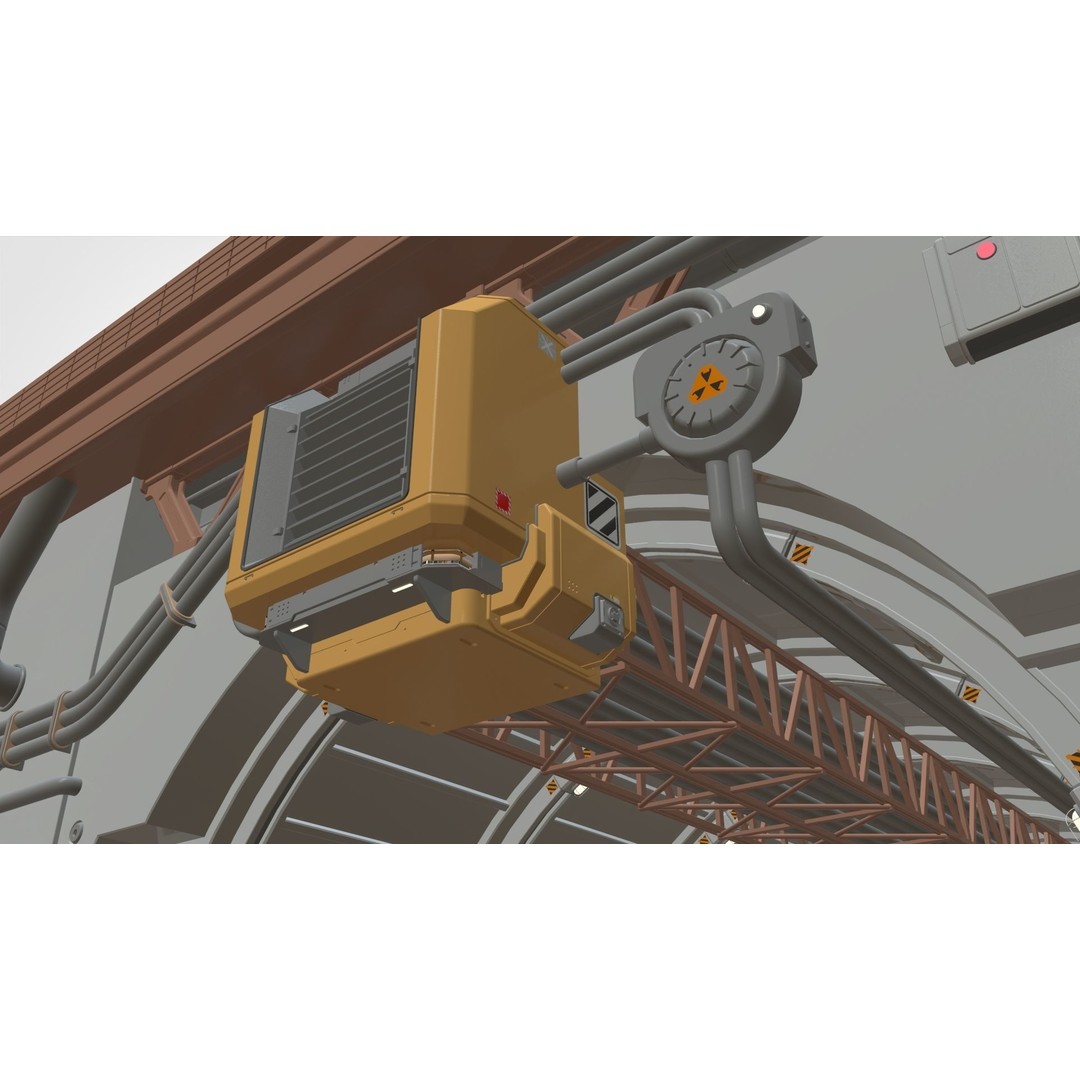 Sci-Fi Architecture 3D Model – Futuristic Building Design, FBX - View 13