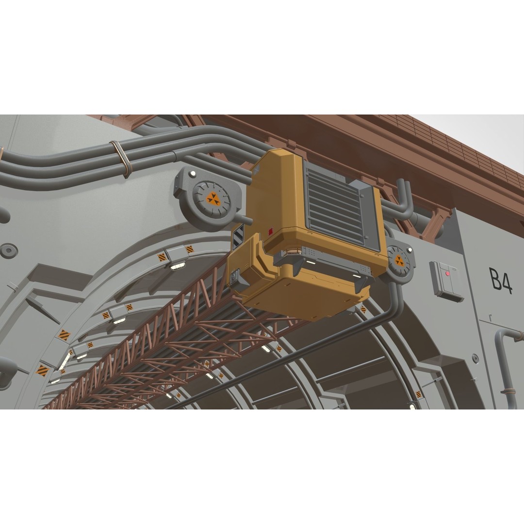Sci-Fi Architecture 3D Model – Futuristic Building Design, FBX - View 15