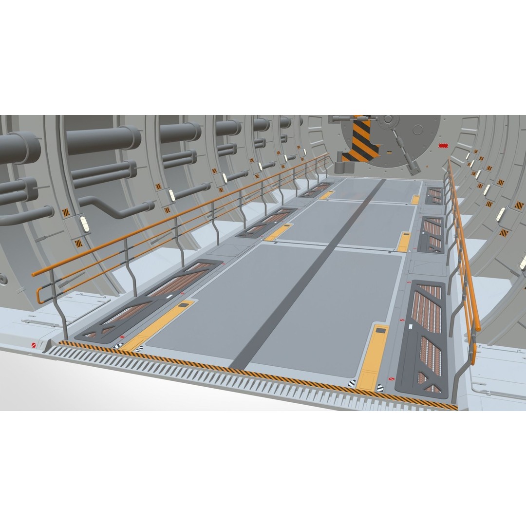 Sci-Fi Architecture 3D Model – Futuristic Building Design, FBX - View 17