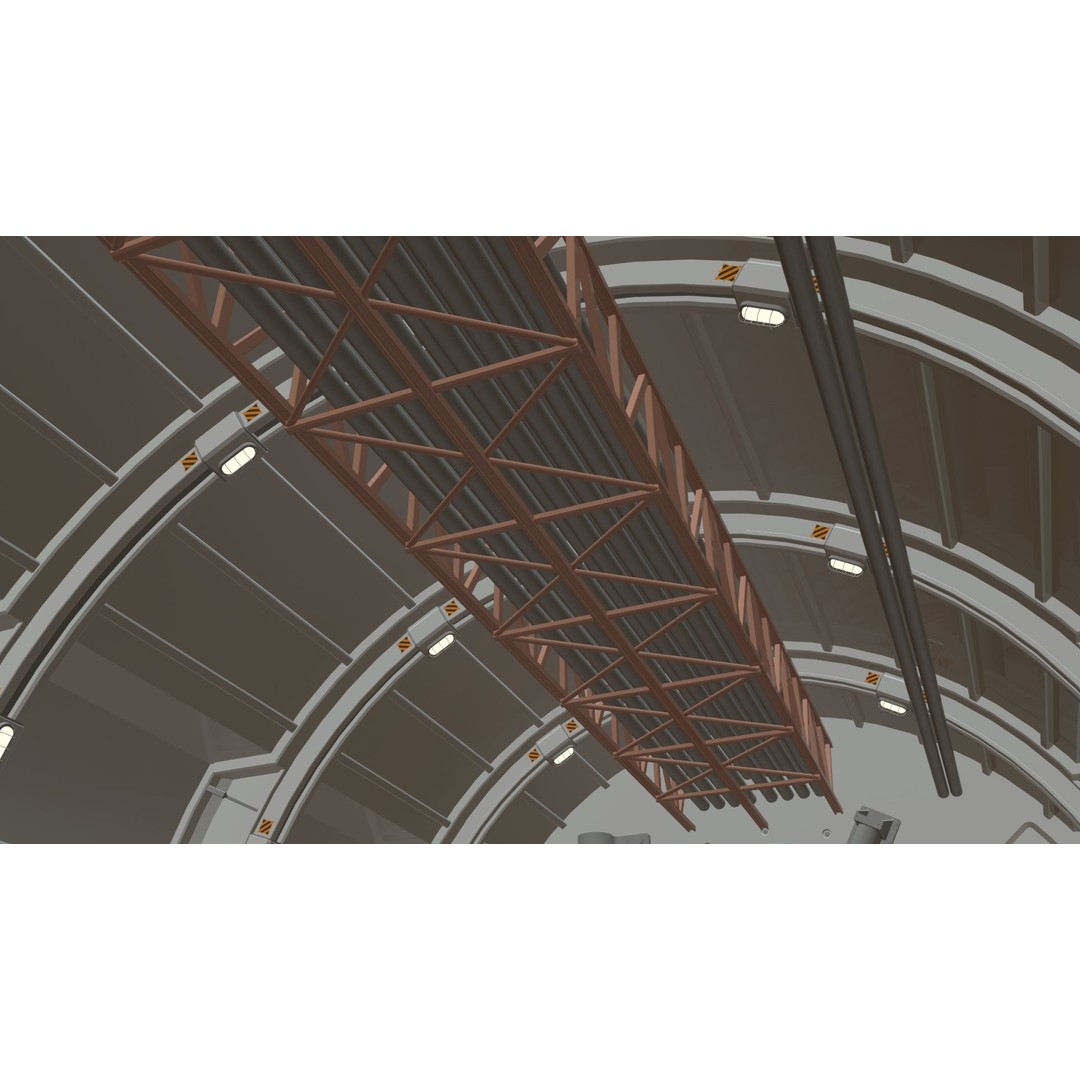 Sci-Fi Architecture 3D Model – Futuristic Building Design, FBX - View 19