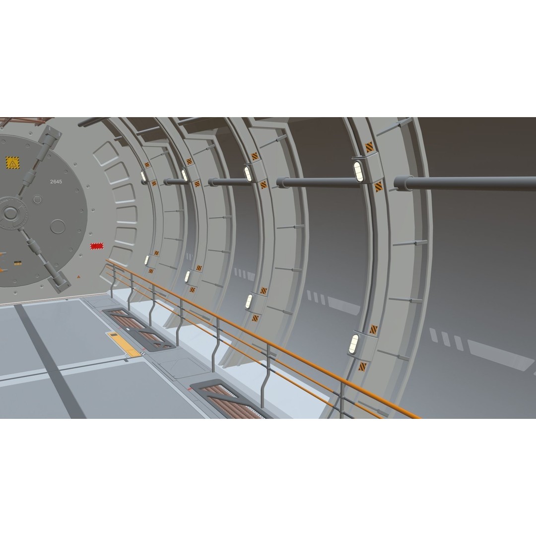 Sci-Fi Architecture 3D Model – Futuristic Building Design, FBX - View 20