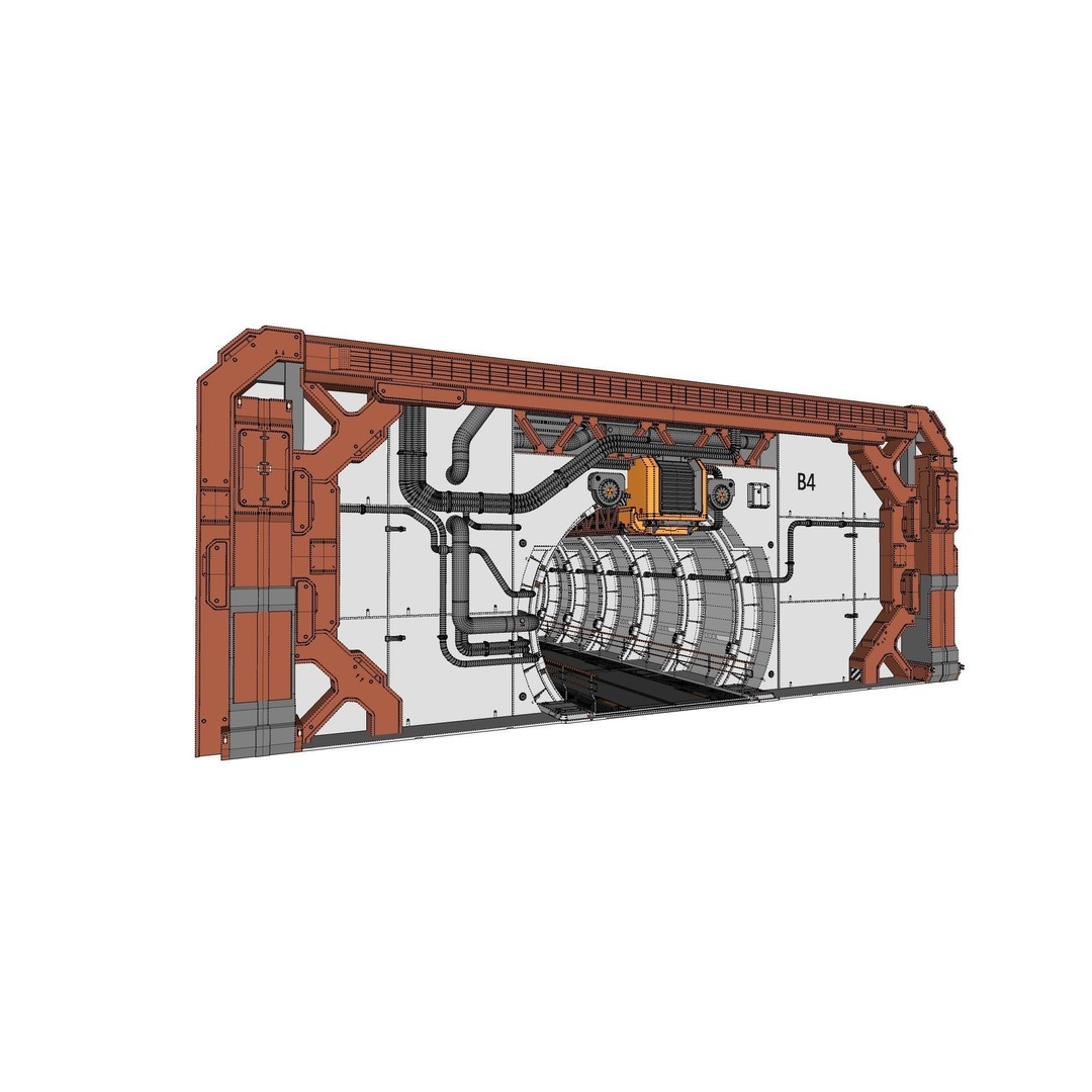 Sci-Fi Architecture 3D Model – Futuristic Building Design, FBX - View 21