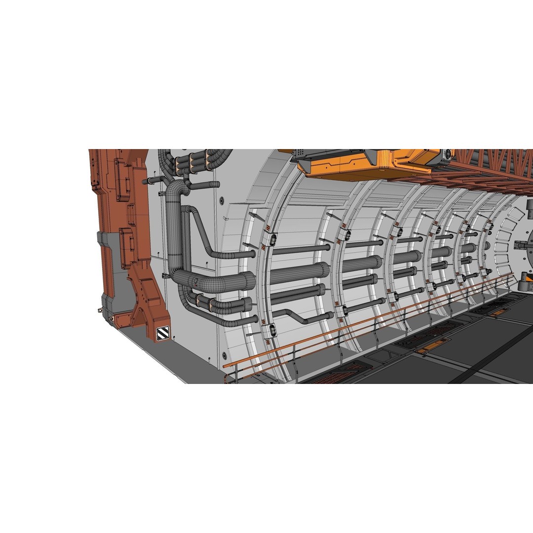 Sci-Fi Architecture 3D Model – Futuristic Building Design, FBX - View 25