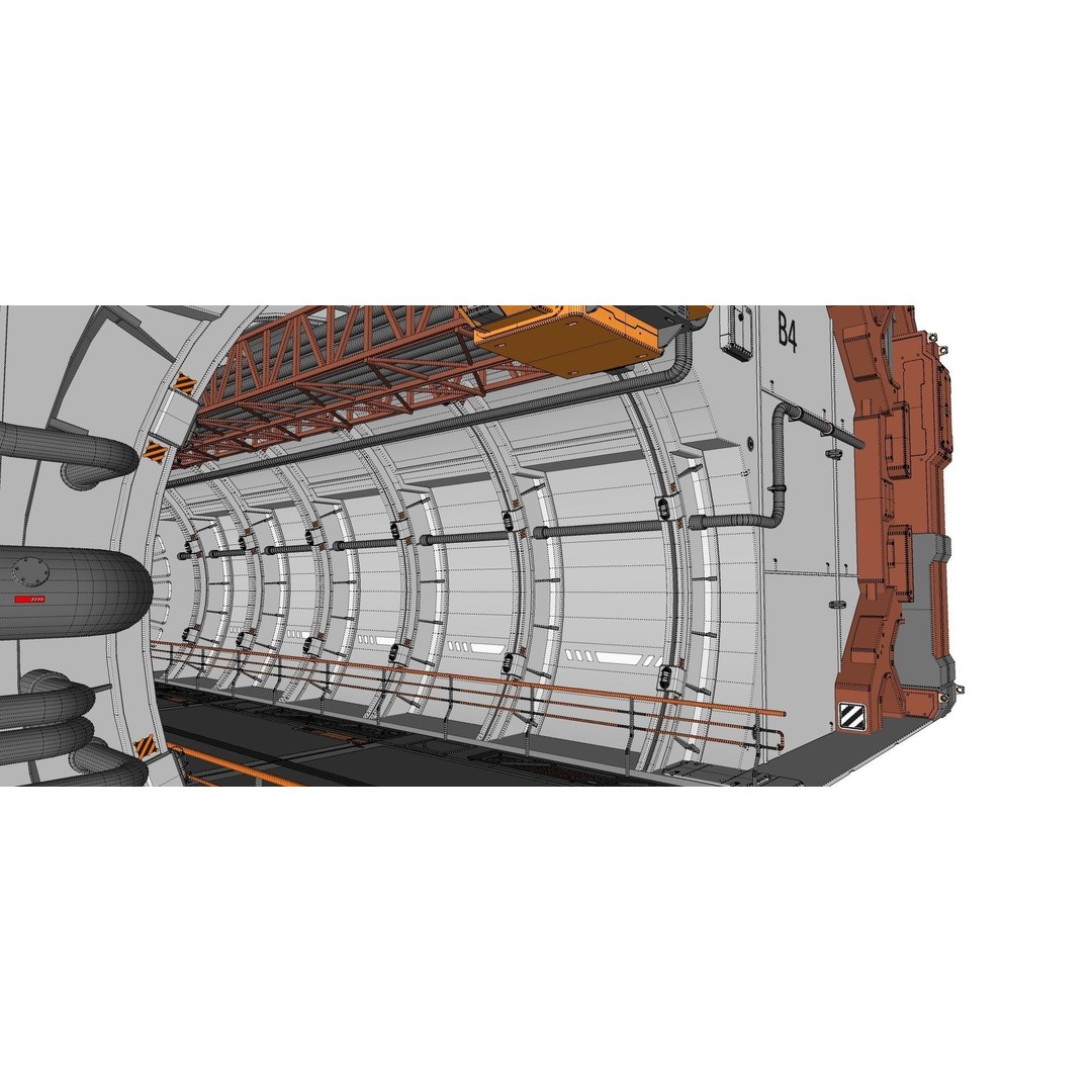 Sci-Fi Architecture 3D Model – Futuristic Building Design, FBX - View 26