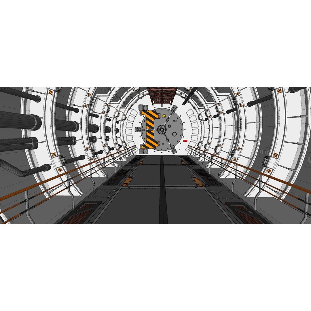 Sci-Fi Architecture 3D Model – Futuristic Building Design, FBX - View 28