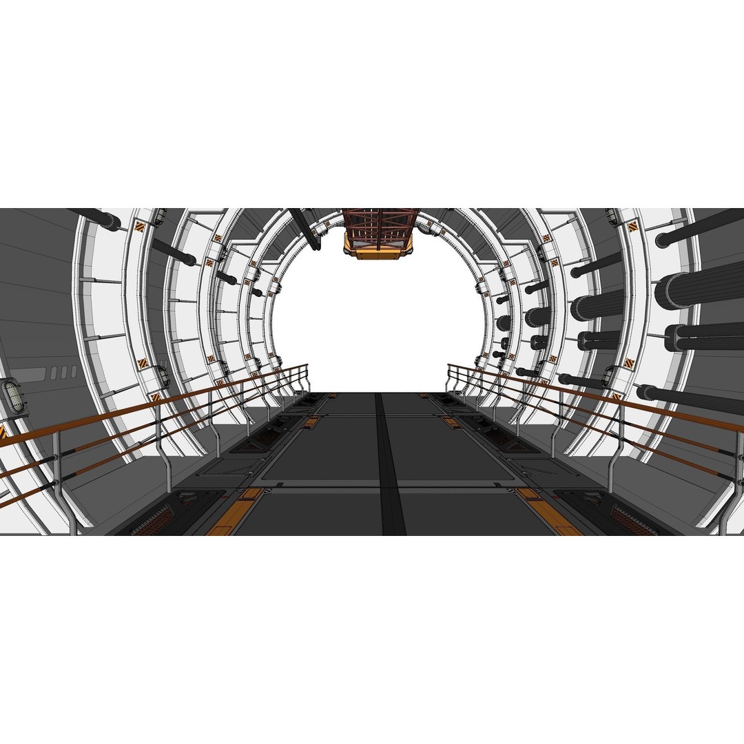 Sci-Fi Architecture 3D Model – Futuristic Building Design, FBX - View 31