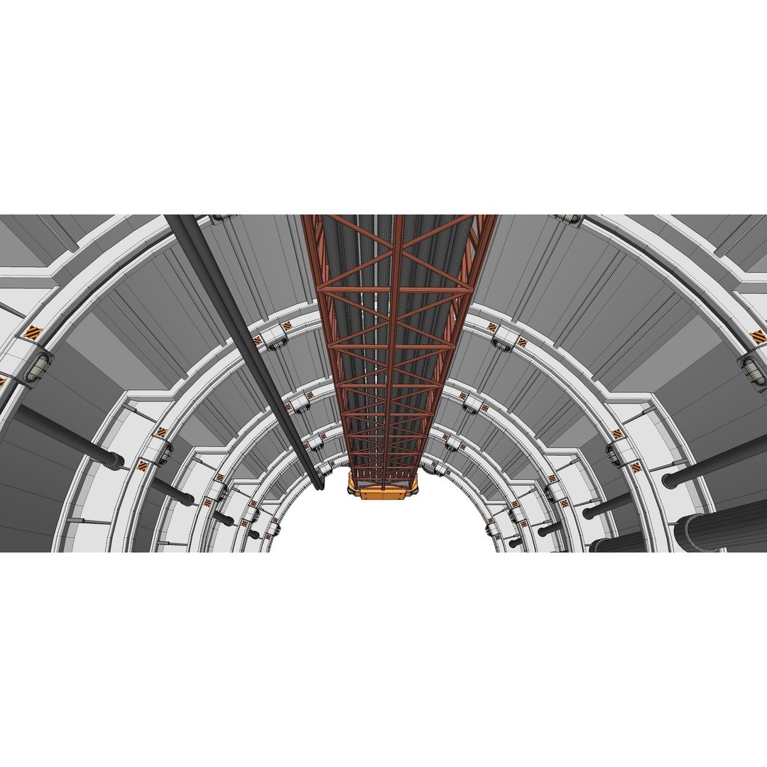 Sci-Fi Architecture 3D Model – Futuristic Building Design, FBX - View 32