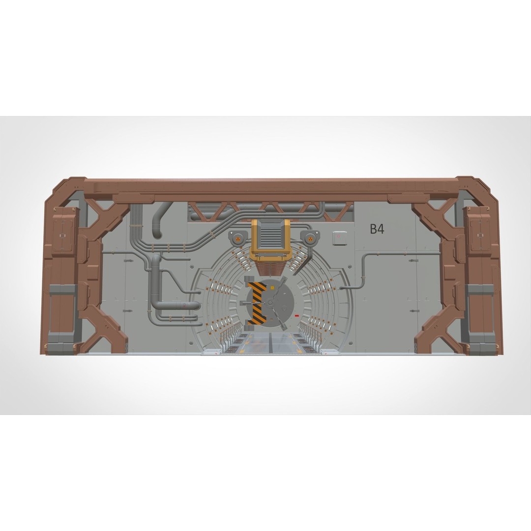 Sci-Fi Architecture 3D Model – Futuristic Building Design, FBX - View 5