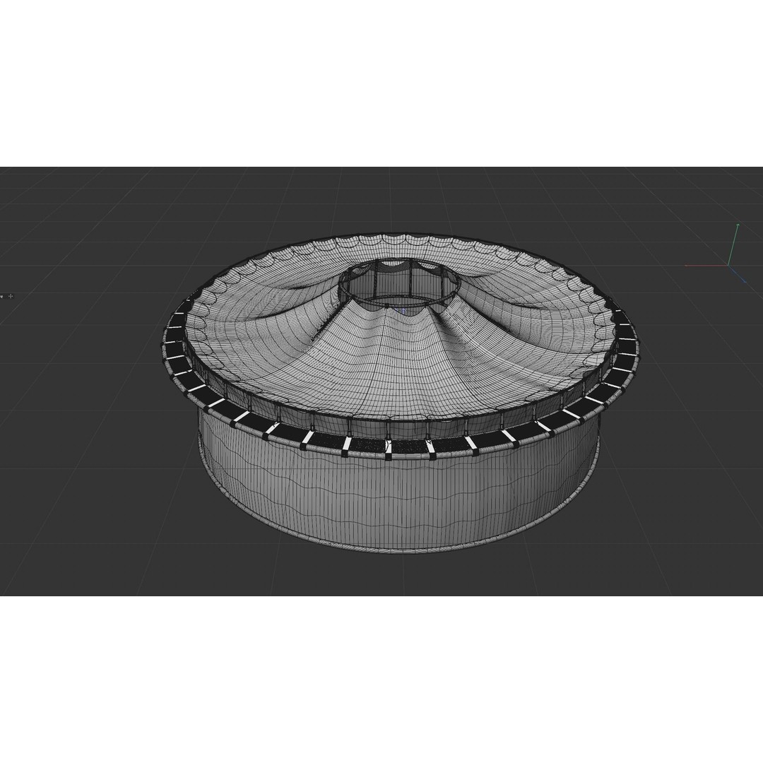 Sustainable Fish Farm Net 3D Model – PBR, FBX, Game Ready