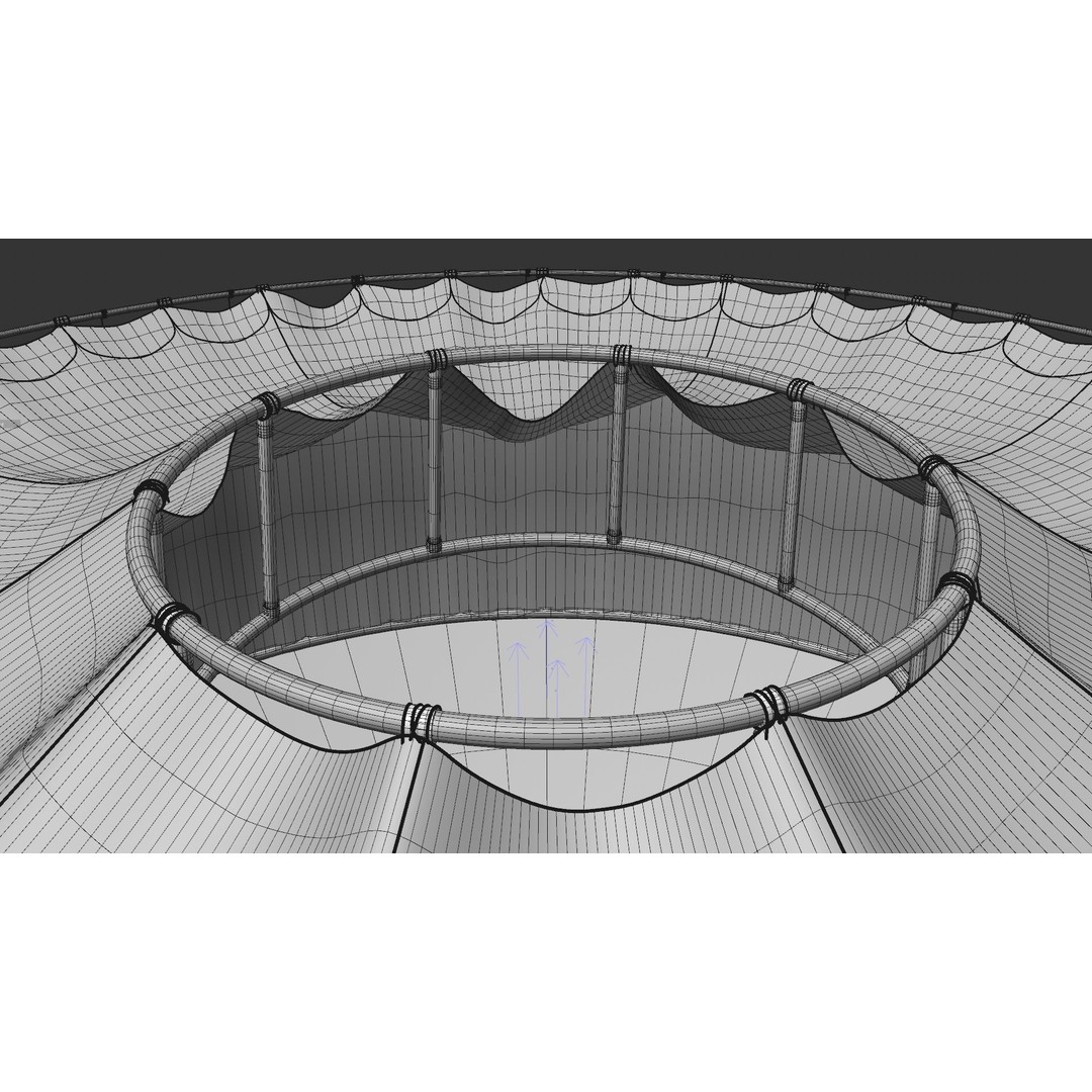 Sustainable Fish Farm Net 3D Model – PBR, FBX, Game Ready - View 10
