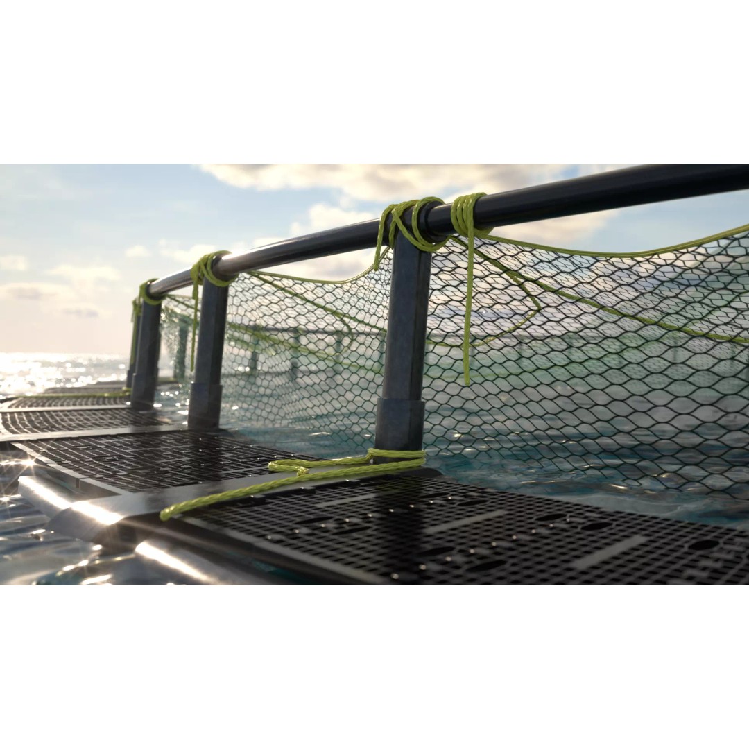 Sustainable Fish Farm Net 3D Model – PBR, FBX, Game Ready - View 2