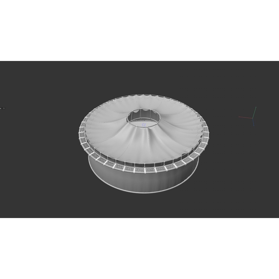 Sustainable Fish Farm Net 3D Model – PBR, FBX, Game Ready - View 7