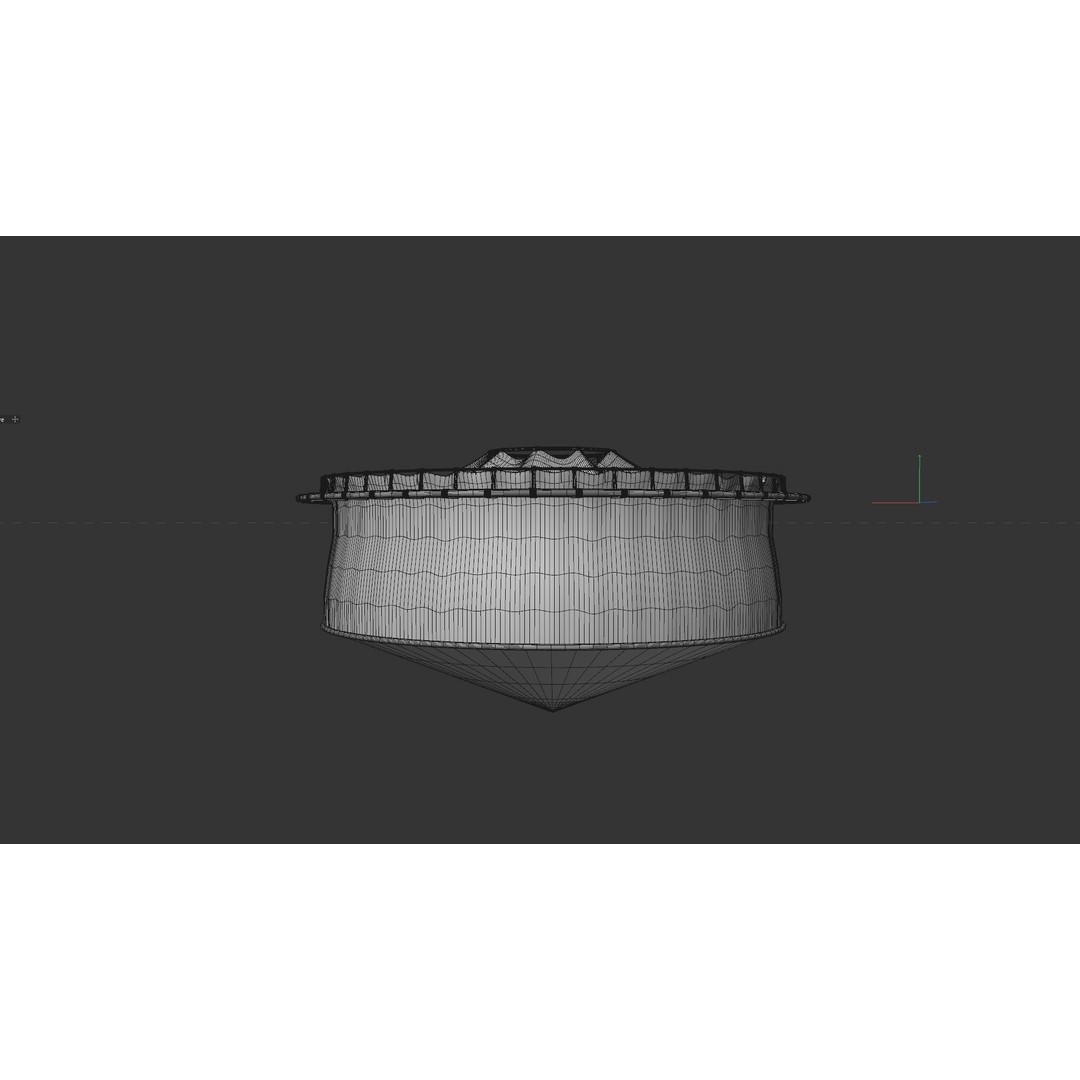 Sustainable Fish Farm Net 3D Model – PBR, FBX, Game Ready - View 8
