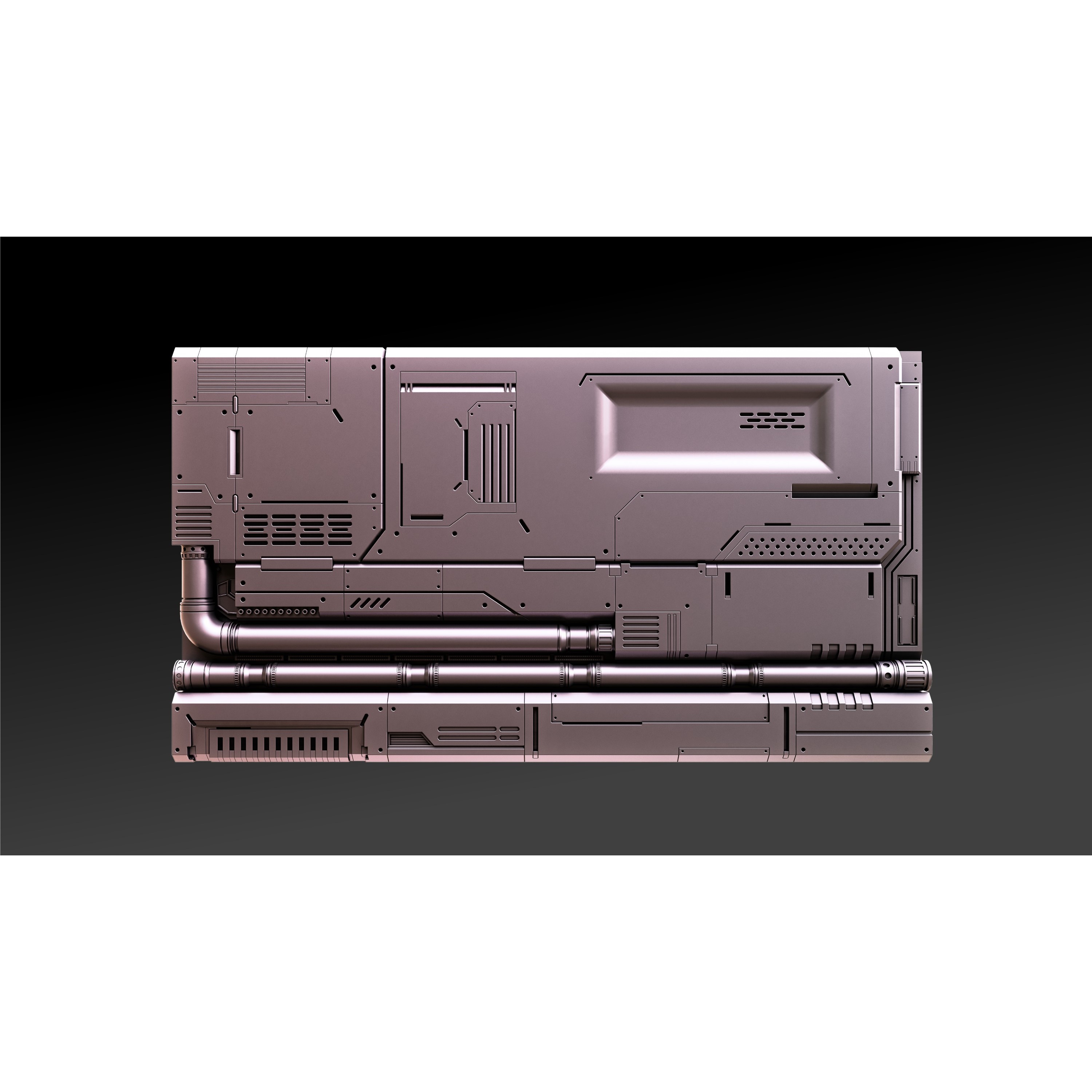 Sci-Fi Wall Panels Vol 01 - Game-Ready 3D Model - View 16