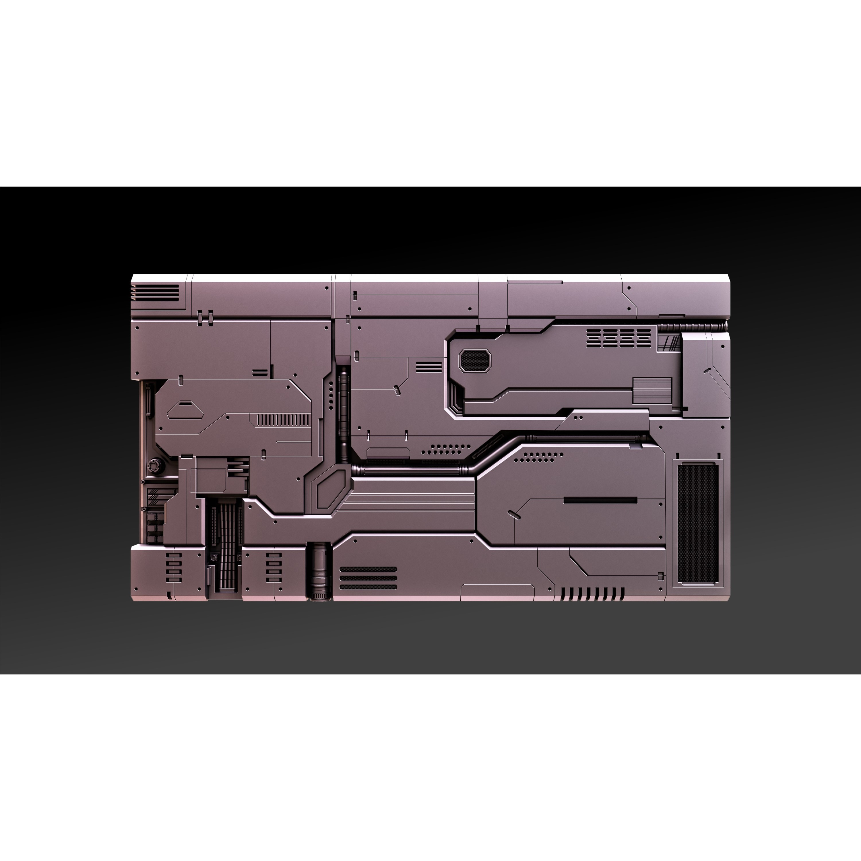 Sci-Fi Wall Panels Vol 01 - Game-Ready 3D Model - View 21