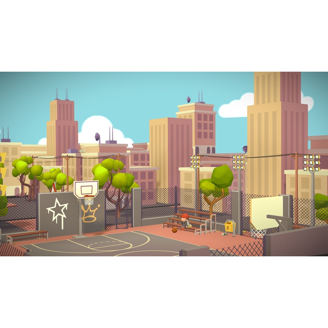Basketball Playground 3D Model – Low Poly Game Asset, Blender - View 6