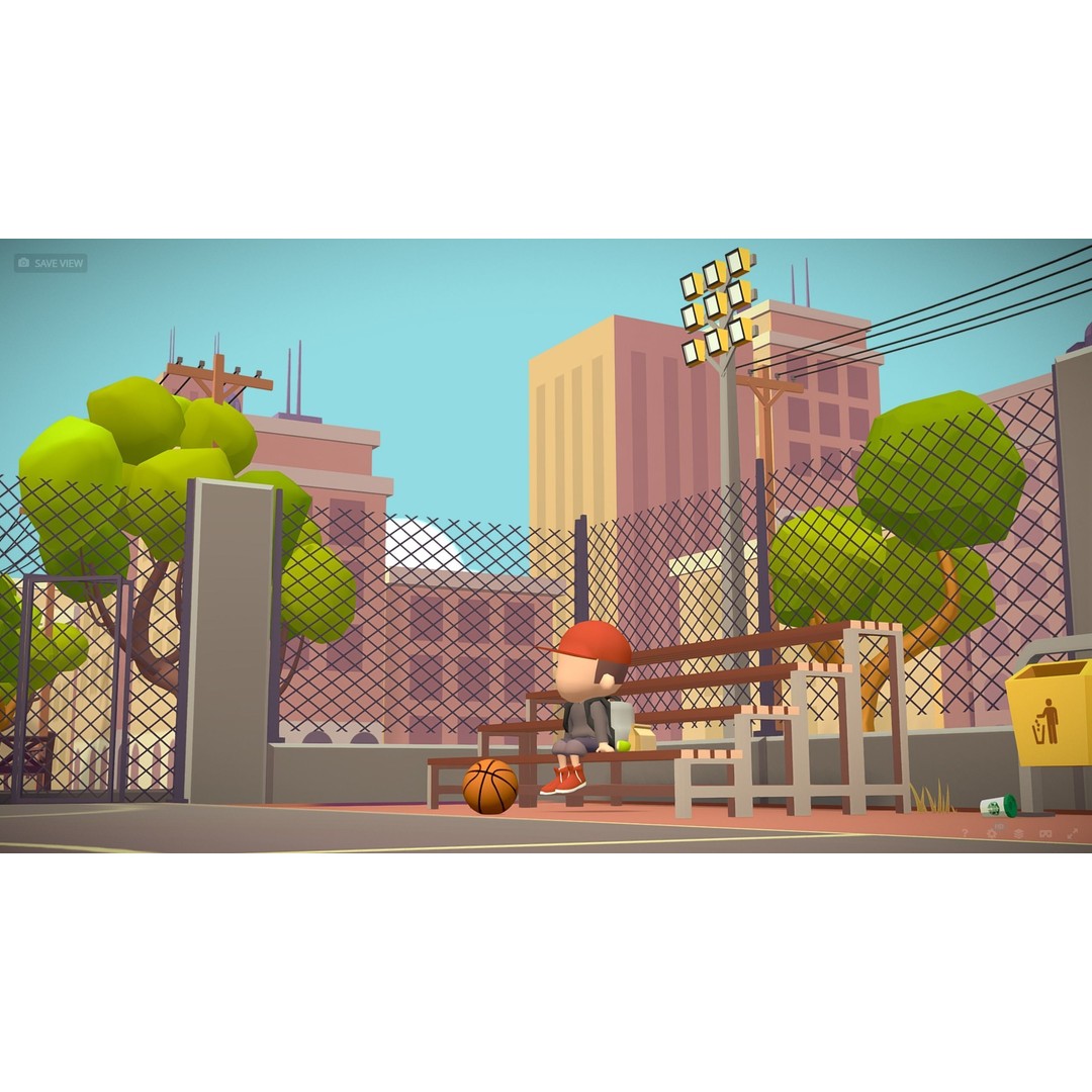 Basketball Playground 3D Model – Low Poly Game Asset, Blender - View 7