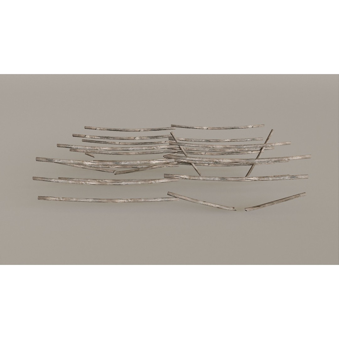 Mountain Fence Pack 3D Model – Low Poly Game Asset, FBX, PBR Textures - View 21